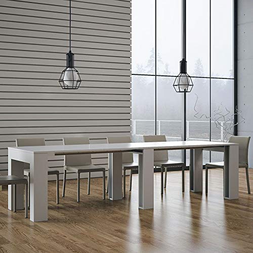 Itamoby Extra 90cm Consolle Allungabile, Pannelli di Nobilitato, Bianco Frassino, L.9 X P.49 X H.78 cm