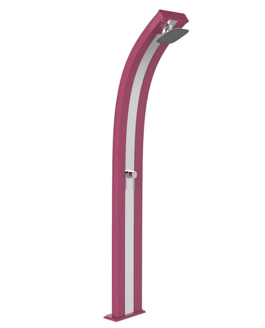 ARKEMA Doccia da giardino Dada solare in Alluminio Fucsia e Inox