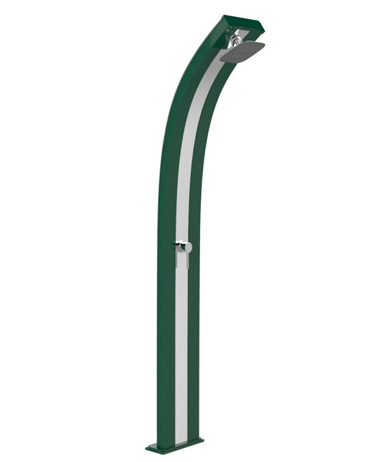 ARKEMA Doccia calda da giardino solare Dada Verde con banda Inox