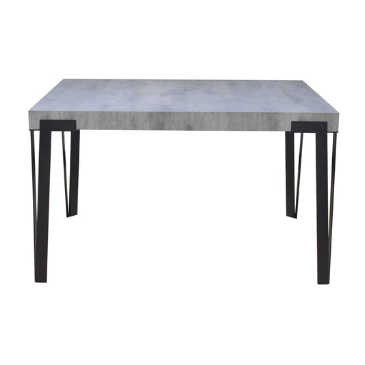 Dafne Italian Design Tavolo Rio Fix piano Cemento 90x180 telaio Antracite