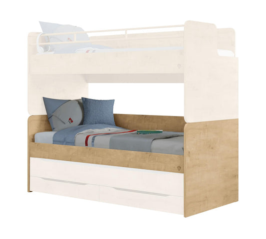 Dafne Italian Design Letto Monolocale Mocha (90x200 Cm)