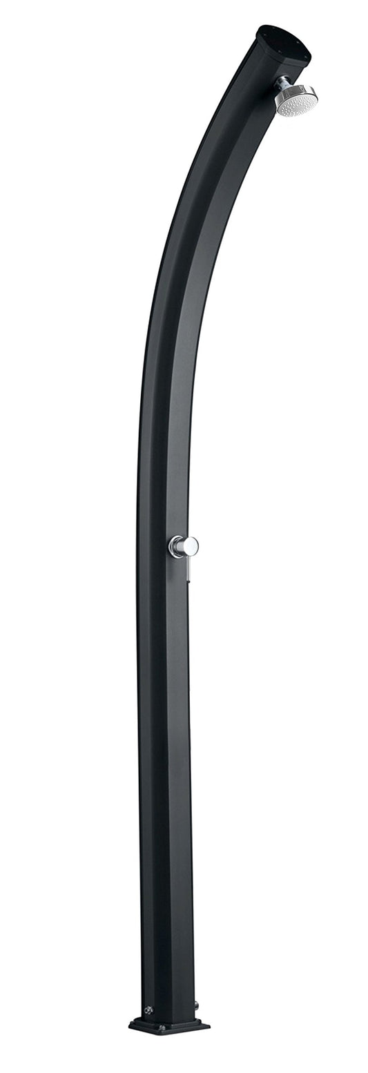 Doccia Solare Arkema Design A500/7016 Jolly Antracite in alluminio dal design curvo