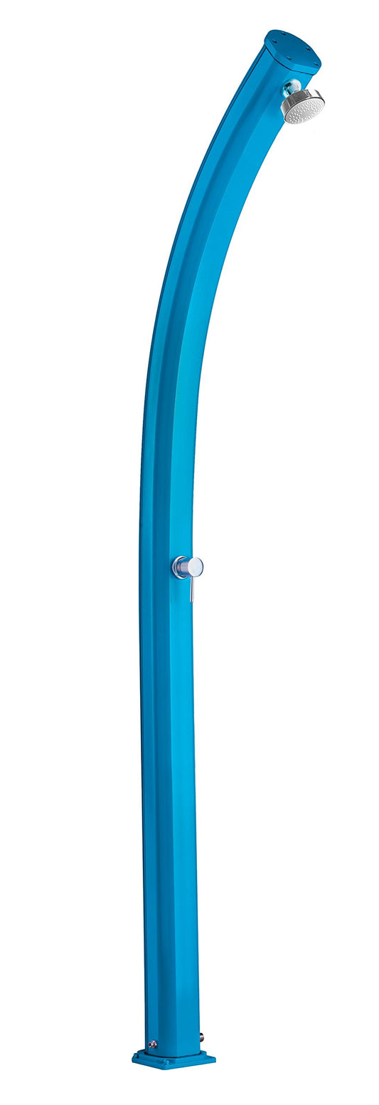 Doccia a riscaldamento solare Arkema Design A500/5012 Jolly Blu Doccia solare dal design curvo totalmente in alluminio