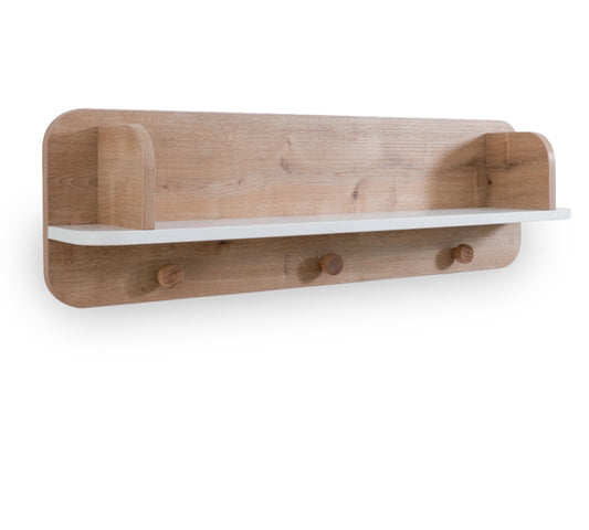 Dafne Italian Design Mensola Appendiabiti Natura Baby