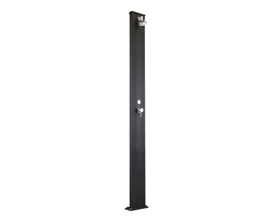Doccia classica da interno e esterno Arkema Spring S Ingresso acqua calda e acqua fredda regolabile con Miscelatore Doccia Dritta Altezza 228 cm ARKEMA A205 7016 Colore Antracite