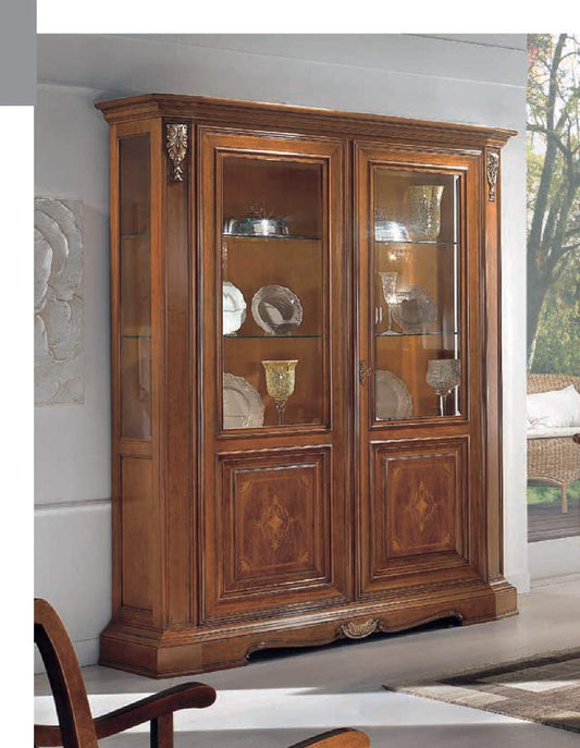 Dafne Italian Design Vetrina Stile Classico (cm. L. 177 - P. 48 - H. 221) (VGG)