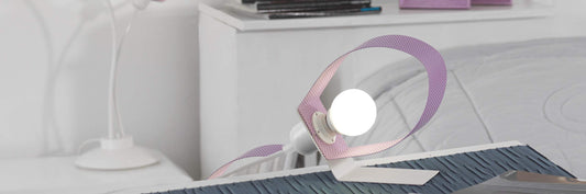 Dafnedesign.com - Lumetto con paralume viola - (UL)