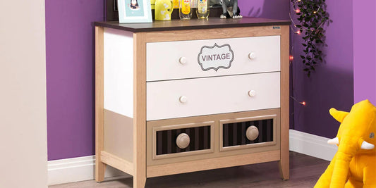 Dafne Italian Design Cameretta Completa da Neonato con Lettino Crescita MOD. Melody Dark