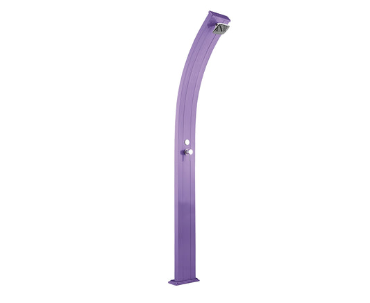 Doccia classica da interno e esterno Arkema Spring Ingresso acqua calda e acqua fredda regolabile con Miscelatore Doccia Curva Altezza 224 cm ARKEMA A105 4005 Colore Viola