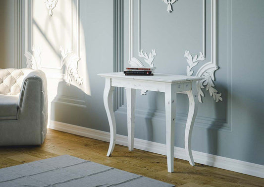 Dafne Italian Design Consolle allungabile Bassano Shabby Chic Bianco