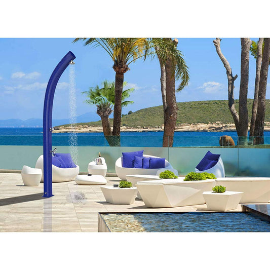 arkema Doccia Solare da Giardino Temporizzatore e Lavapiedi Jolly Top Line Oro Rosa