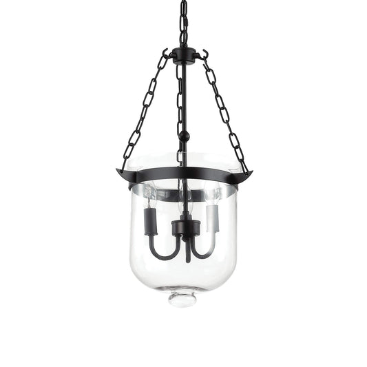 Dafne Italian Design Lampadario a 3 luci - Nero