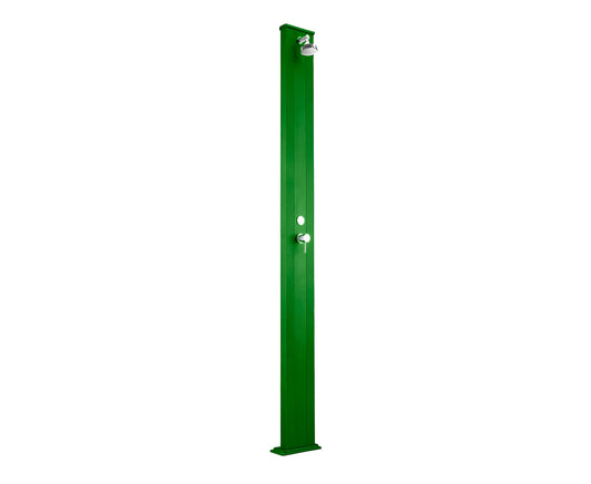 Doccia classica da interno e esterno Arkema Spring S Ingresso acqua calda e acqua fredda regolabile con Miscelatore Doccia Dritta Altezza 228 cm ARKEMA A205 6016 Colore Verde