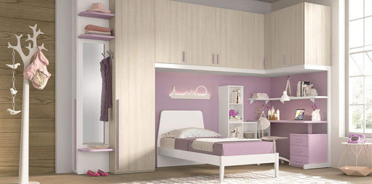 Dafne Italian Design TUTTOCAMERETTE.IT - Cameretta completa per ragazza. 100% Made in Italy (SF21)