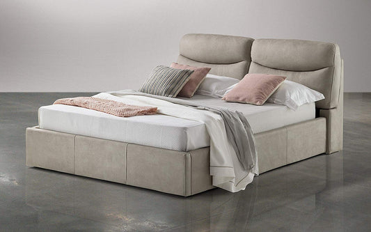 Letto matrimoniale con contenitore. cm. 183 x 224 x 103h. (Serie: Dafne-Letti-ST6)