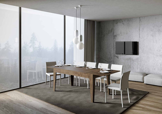 Dafne Italian Design Tavolo Cico piano Noce 90x160 + 65 gambe sagomate