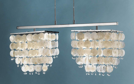 Dafne Italian Design Plafoniera a 4 luci - ideale per tavoli da biliardo o di grandi dimensioni