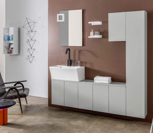 Dafne Italian Design Mobile da Bagno Effetto Opaco (cm. L60 x P35 x H25)