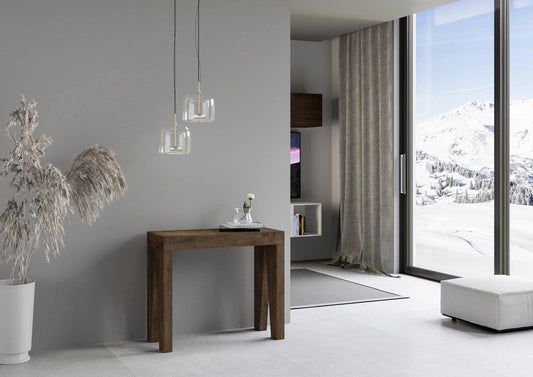 Dafne Italian Design Consolle allungabile Naxy Small Noce (allungabile fino a 300 cm)