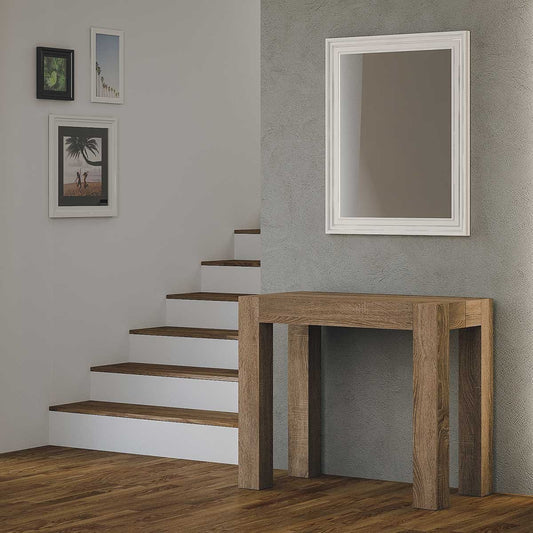 Dafne Italian Design Consolle allungabile Look Noce Natura