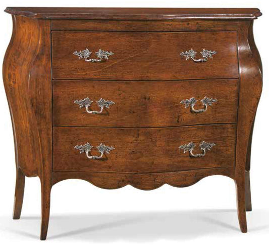 Dafne Italian Design Comò lucidato Noce Classico (cm. L. 105 - H. 82 - P. 42) (TVG)