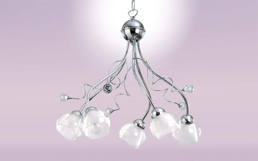 Dafne Italian Design Lampadario con decori a diamante