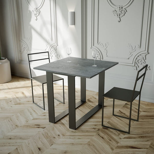 Dafne Italian Design Consolle Elettra Libra Cemento telaio antracite