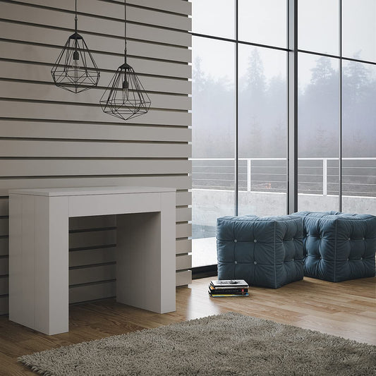 Dafne Italian Design Consolle allungabile Extra Bianco Frassino