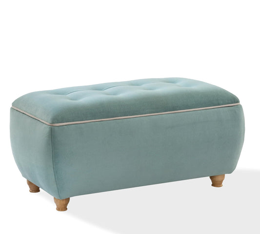 Dafne Italian Design Stoccaggio Ottoman Blu