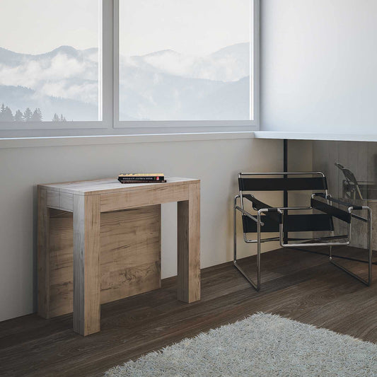 Dafne Italian Design Consolle allungabile Big Due Rovere Natura