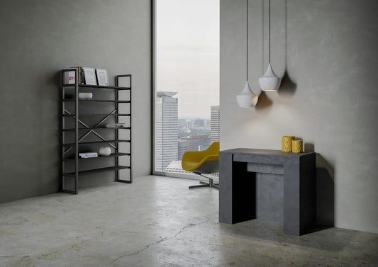 Dafne Italian Design Consolle allungabile Venus Antracite