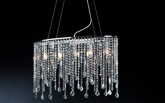 Dafne Italian Design lampadario con cristalli 5 luci - compatibile con lampadina class