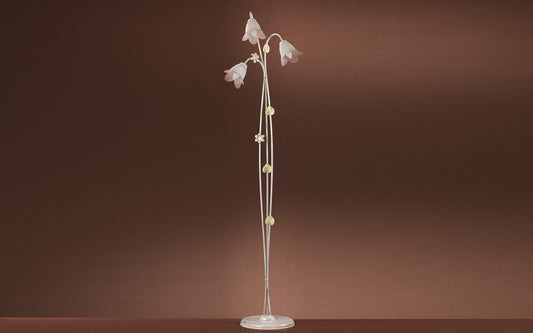Dafnedesign.com - Piantana decorata con foglie colorate - cm. 45 x 40 x 180h - (DFL)