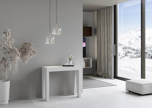 Dafne Italian Design Consolle allungabile Naxy Small Bianco Frassino (allungabile fino a 300 cm)
