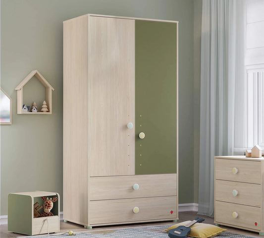 Dafne Italian Design Armadio 2 Ante Montes Natural