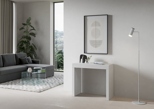 Dafne Italian Design Consolle allungabile Roxel Small Bianco Frassino (allungabile fino a 198 cm)