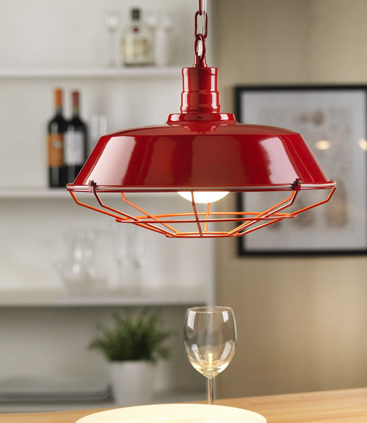 Dafne Italian Design Lampadario da Soffitto con Griglia - Compatibile con Class Bulb