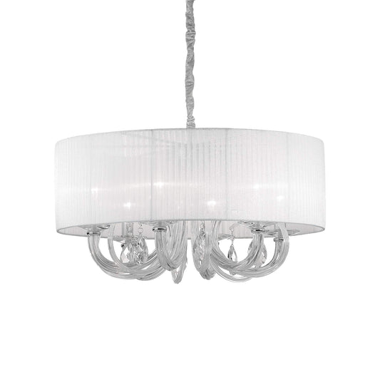 Dafne Italian Design Lampadario a 6 luci - Bianco