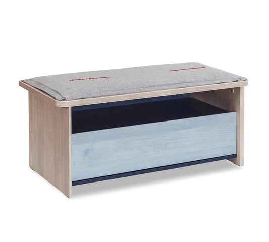 Dafne Italian Design Trio Ottoman con Cassetti