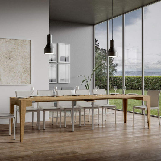 Dafne Italian Design Consolle Allungabile Isotta Quercia Natura