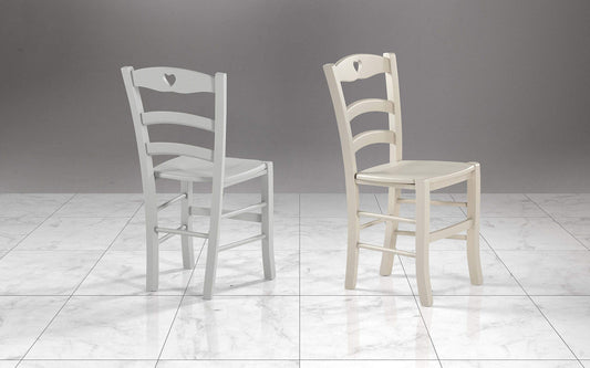 Dafnedesign.Com - N. 6 (Sei) Sedie da Pranzo Cuore - Dimensioni: cm. 41 x 55 x 92h