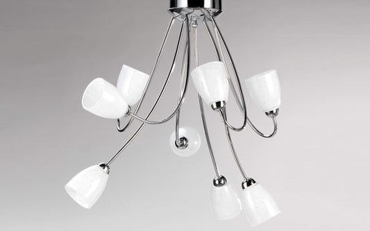 Dafne Italian Design Lampadario a soffitto a 8 luci