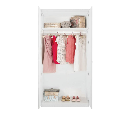 Dafne Italian Design Armadio 2 Ante (Grigio) Grey Selena