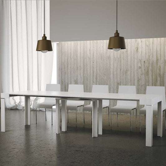 Dafne Italian Design Consolle allungabile Magic Color 90 x 40 Bianco Frassino
