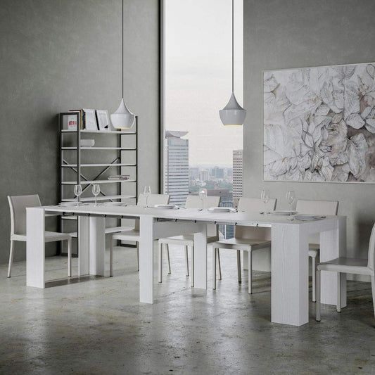Dafne Italian Design Consolle allungabile Venus Bianco Frassino