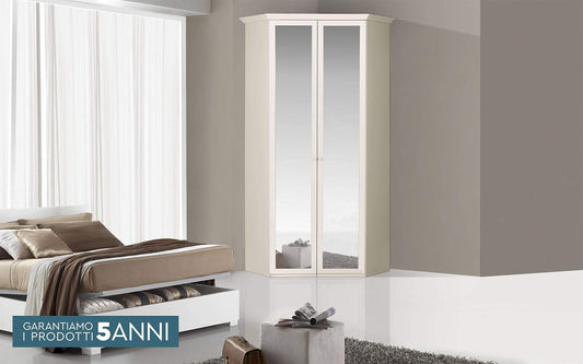 Cabina a 2 Ante battenti. Patinato Beige (cm. 119 x 119 x 251h)