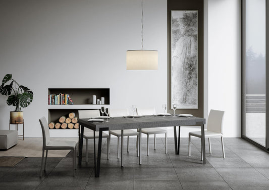 Dafne Italian Design Consolle Rio Small Premium cemento con allunghe Folding