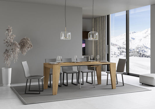 Dafne Italian Design Consolle allungabile Naxy Small Quercia Natura (allungabile fino a 300 cm)