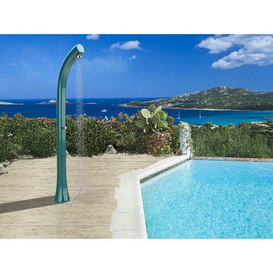 Arkema Design Doccia Solare Jolly Top Line in Alluminio Smeraldo B520-TL/6700