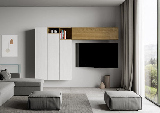 Dafne Italian Design Libreria Composizione A22 L.274 H.174 P.39,5